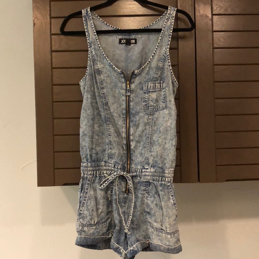 Denim romper